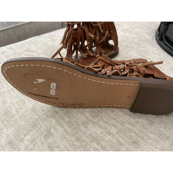 Sam Edelman Womens Griffen Saddle Leather Fringe Sandals Size 6 M - 231311 - Picture 8 of 8